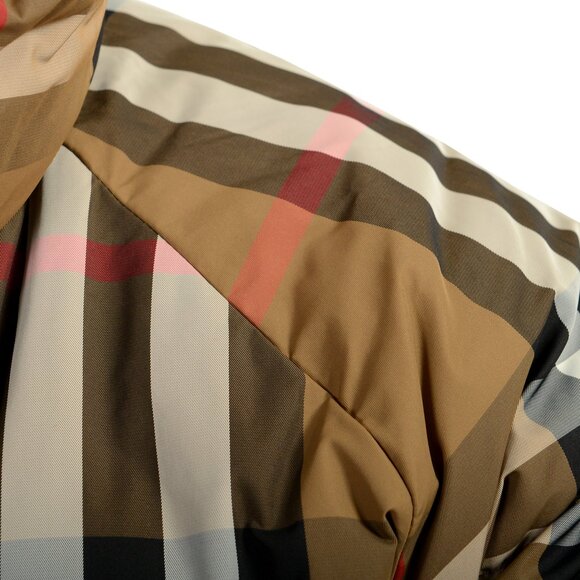 Burberry Women's Iver Down Checkered Reversible Puffer Parka Jacket US XL IT 46 - Picture 9 of 11